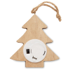 a wooden christmas tree decoration