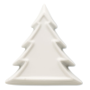 a white tree shaped object