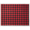 a red and black plaid