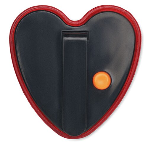 Additional Image 1 - a black heart with a red border