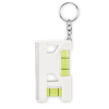 a white and yellow key chain