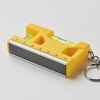 a yellow and grey key chain