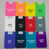 a group of colorful plastic tags