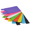 a group of colorful plastic folders