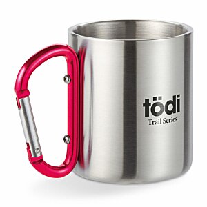 Additional Image 8 - a silver mug with a red handle