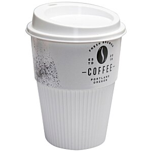 Additional Image 2 - a white plastic cup with a lid