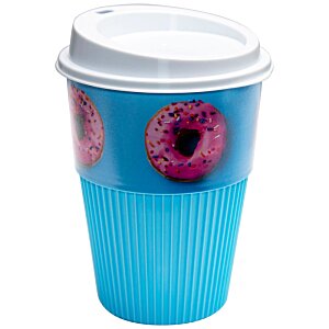 Additional Image 6 - a blue cup with a white lid