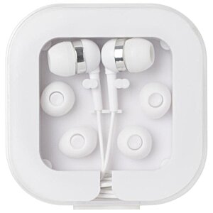 Additional Image 5 - a white earbuds in a square box