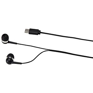 Additional Image 7 - a pair of black earbuds