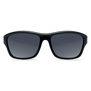 Additional Image 3 - a black sunglasses with dark lenses