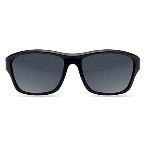 Additional Image 3 - a black sunglasses with dark lenses