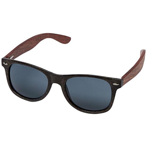 Additional Image 1 - a pair of sunglasses with a brown frame