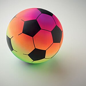 Additional Image 4 - a colorful football ball on a white surface