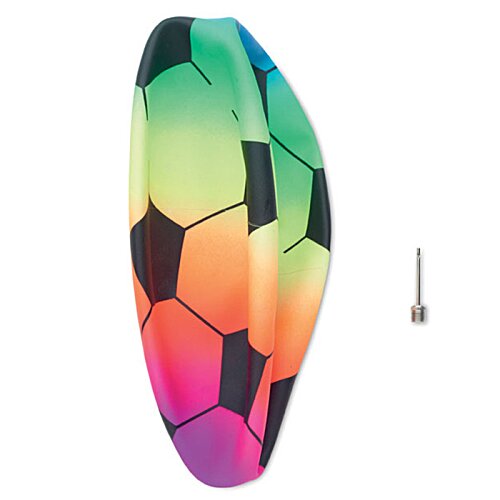 Additional Image 1 - a colorful football ball with black and yellow and green colors