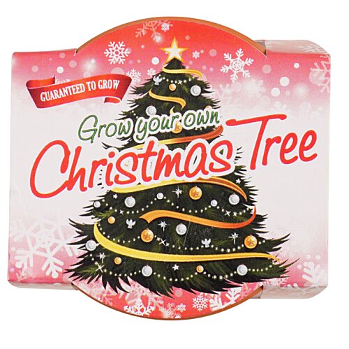 Additional Image 2 - a red and white label with a christmas tree