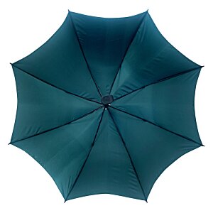 Additional Image 4 - a blue umbrella with a black center