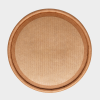 Additional Image 3 - a round brown plate with a white background