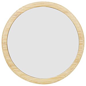 Additional Image 2 - a white circle with a wooden frame