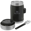 Additional Image 1 - a black and silver coffee mug