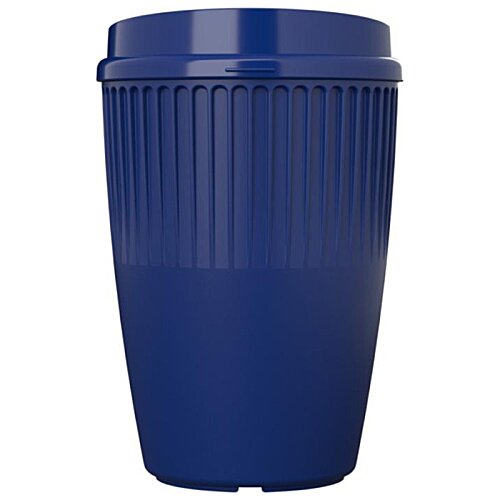 Additional Image 3 - a blue plastic cup with a lid