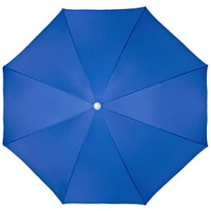 Additional Image 5 - a blue umbrella with a white button