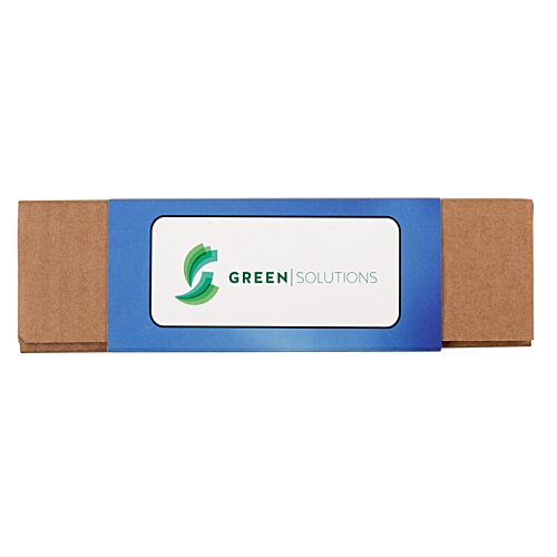 Additional Image 5 - a blue and white rectangular object with a white label