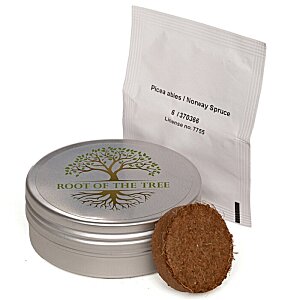 Additional Image 2 - a round container with a round object next to a white bag