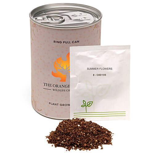 Additional Image 1 - a can of fertilizer and a bag of brown dirt