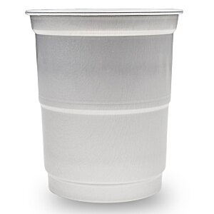 Additional Image 1 - a white plastic cup with a lid
