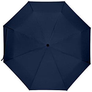 Additional Image 1 - a blue umbrella with a black handle