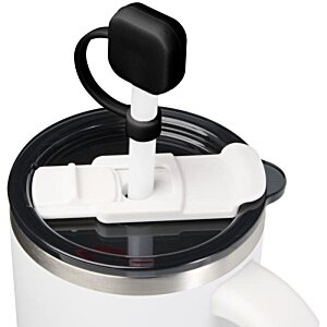 Additional Image 1 - a white coffee mug with a black handle