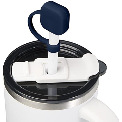 Additional Image 2 - a white mug with a black handle