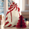 Additional Image 5 - a red and white striped bag with a small tree