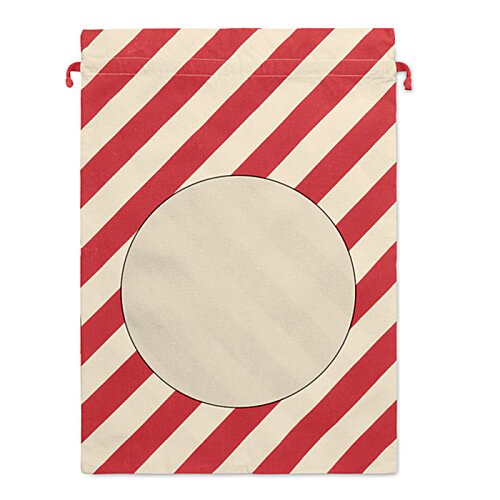 Additional Image 3 - a red and white striped bag