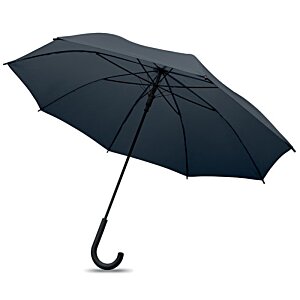 Additional Image 6 - a black umbrella with curved handle