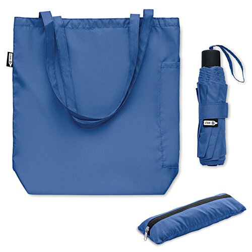 Additional Image 3 - a blue bag and umbrella