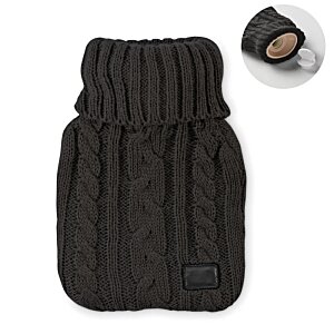Additional Image 2 - a black knitted sweater with a brown handle