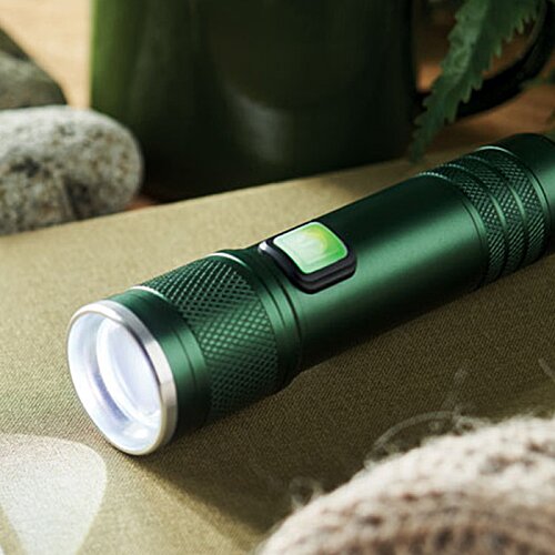 Additional Image 3 - a green flashlight on a table