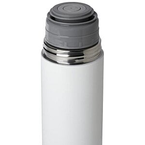 Additional Image 2 - a close up of a white and grey thermos