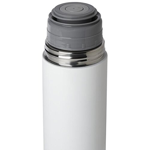 Additional Image 2 - a close up of a white and grey thermos