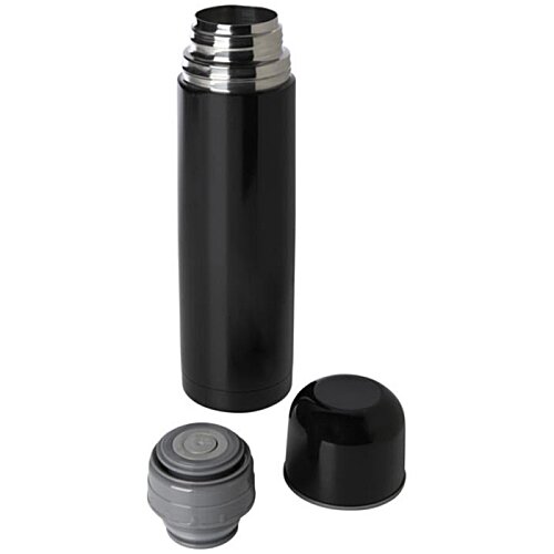 Additional Image 6 - a black and silver thermos