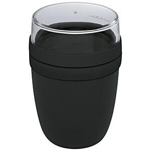 Additional Image 2 - a black cup with a clear lid
