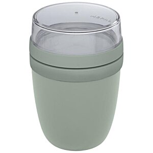 Additional Image 3 - a white plastic cup with a clear lid