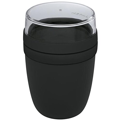 Additional Image 2 - a black cup with a clear lid