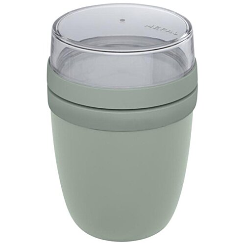 Additional Image 3 - a white plastic cup with a clear lid