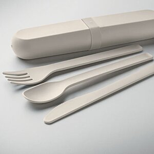 Additional Image 2 - a white plastic spoon and fork