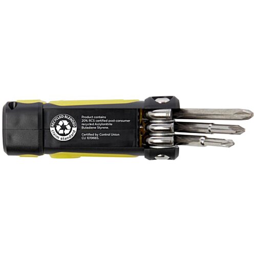 Additional Image 3 - a set of screwdrivers in a black and yellow case
