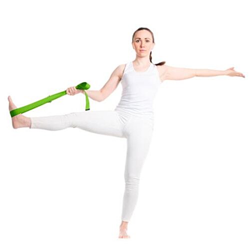 Additional Image 2 - a woman in white leotard holding a green band