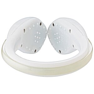 Additional Image 2 - a white plastic head guard
