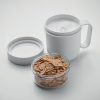 Additional Thumbnail Image 3 - a white mug with a container of brown food